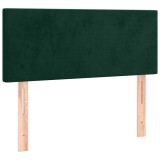 Cumpara ieftin Tablie de pat, verde inchis, 90x5x78/88 cm, catifea