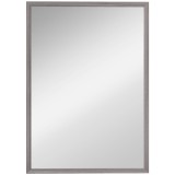 HOMCOM Oglindă de perete, 50 x 70 cm, cadru cu aspect lemn, montare simplă, incl. șuruburi | Aosom Romania