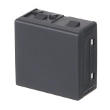 Tasta falsa intrerupator Gewiss Top System, pentru aparataj modular, 2 module, IP20, neagra