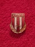 Insigna sport - &quot;VOINTA&quot; Bucuresti