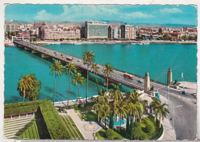 bnk cp Poduri - Egipt - Cairo -Podul Tahrir - uzata foto