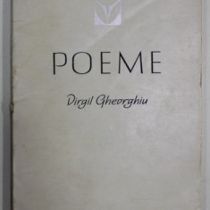 DEDICATIA LUI VIRGIL GHEORGHIU PENTRU VERONICA PORUMBACU , PE VOLUMUL ' POEME ' , 1966