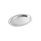 Tava ovala pentru cafea, aperitive, prajituri, 200x140 mm, inox, Hendi, DNH405000