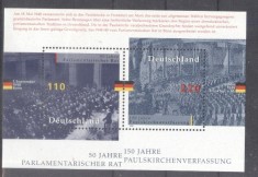 Germany Bundes 1998 Parliamentary council perf. sheet Mi.B43 MNH DA.202