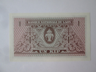 Laos 1 Kip 1962 UNC foto