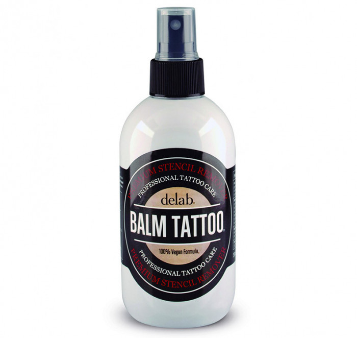 Spray, Balm Tattoo, pentru Curatarea Sablonului de Tatuaj, cu Aloe Vera, Formula Vegana, 250ml