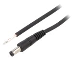 Cablu Alimentare DC 5,5/1,7 mm Negru 0,5m