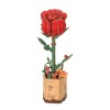 Puzzle 3D Trandafir Roșu, 106 piese, lemn, Rowood