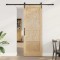 Ușă glisantă Manual Natural și negru 78 x 211 cm