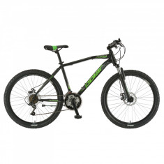 Bicicleta Mtb Polar Wizard 2.0 - 26 inch, M-L, Negru-Verde foto