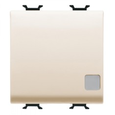 Intrerupator simplu semn cu led 2M Gewiss Chorus Ivory GW11033