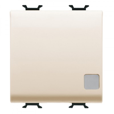 Intrerupator cap scara semn cu led 2M Gewiss Chorus Ivory GW11073 foto