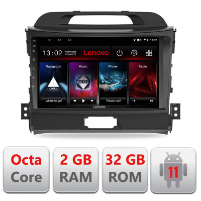 Navigatie dedicata Kia Sportage 2011-2015 D-325 Lenovo Octa Core cu Android Radio Bluetooth Internet GPS WIFI DSP 2+32 GB 4G KI CarStore Technology foto