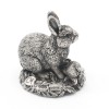Decoratiune Iepure Portelan Argint
