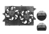 GMV radiator electroventilator Ford Mondeo, 10.2000-08.2007, motor 1.8 16V, 2.0 16V, 2.5 V6, 3.0 V6, benzina, cutie manuala/automata, cu/fara AC, 310