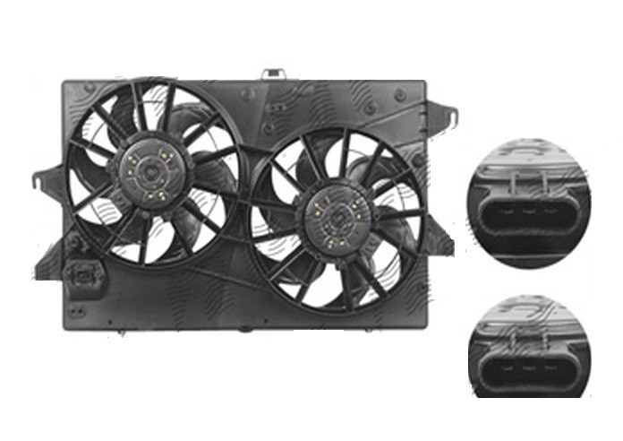 GMV radiator electroventilator Ford Mondeo, 10.2000-08.2007, motor 1.8 16V, 2.0 16V, 2.5 V6, 3.0 V6, benzina, cutie manuala/automata, cu/fara AC, 310