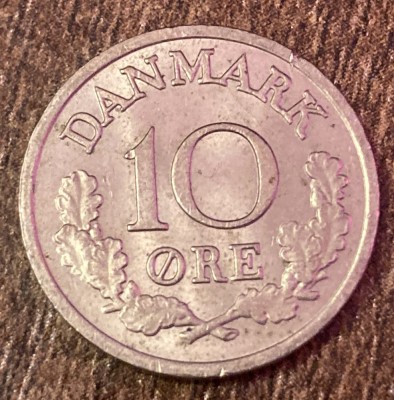 C50 - Moneda foarte veche - Danemarca - 10 ore - 1970 foto