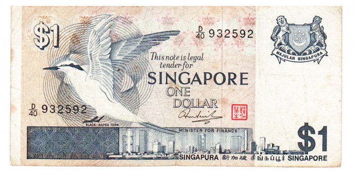 Singapore 1 Dolar 1976 Seria 932592