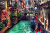 Fototapet Cu gondola prin Venetia, 250 x 150 cm