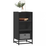 vidaXL Dulap, negru, 35,5x35x76 cm, lemn prelucrat și metal