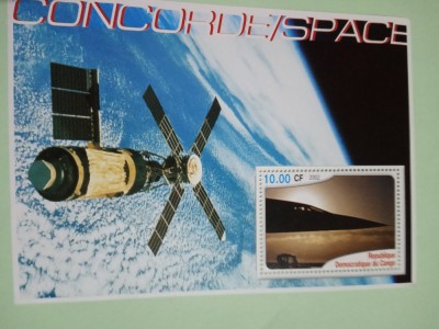CONGO, CONCORDE/SPACE - COLIȚĂ MNH foto