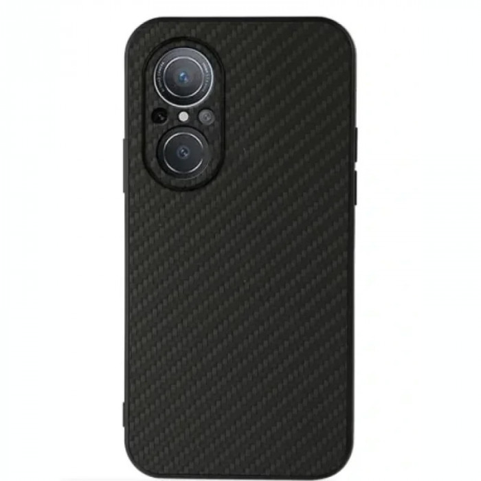 Husa Cover Hard Carbon Fiber pentru Huawei Nova 9 SE Negru