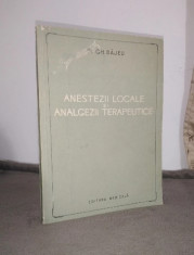 Anestezii locale si analgezii terapeutice - dr. Gh. Bajeu foto