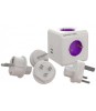 Fisa sub forma de cub 4 prize +2x USB +4 mufe adaptoare ReWirable, ALLOCACOC