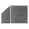 vidaXL Set panouri gard, 1 pătrat + 1 oblic, gri, 273x186 cm, WPC 3054431