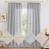 Cumpara ieftin Set 2 Draperi, 140 x 245 cm , Gri Deschis - CN