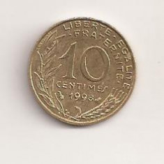 Moneda Franta - 10 Centimes 1998 v2