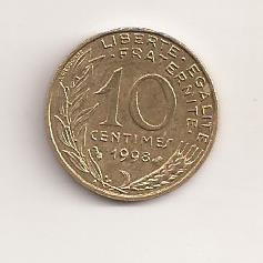 Moneda Franta - 10 Centimes 1998 v2 foto