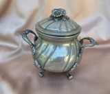 RECIPIENT VINTAGE ITALIAN CU CAPAC DIN PELTRO