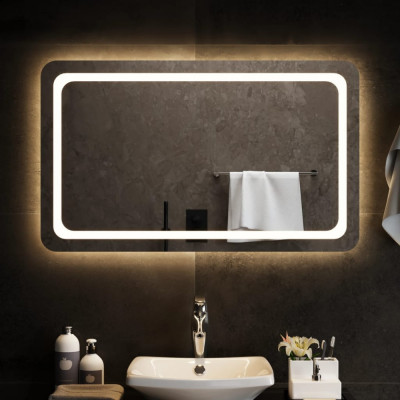 Oglinda de baie cu LED, 100x60 cm GartenMobel Dekor foto