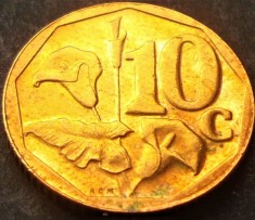 Moneda 10 CENTI - AFRICA de SUD, anul 2003 *cod 588 - SOUTH AFRICA = A.UNC
