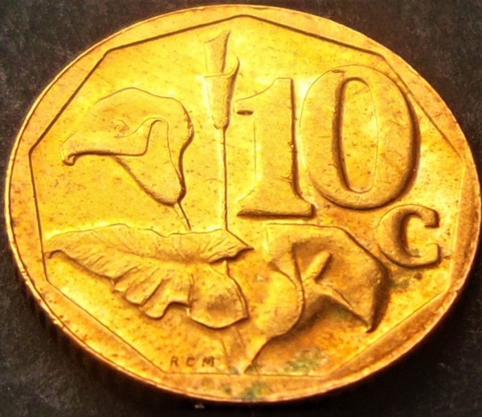 Moneda 10 CENTI - AFRICA de SUD, anul 2003 *cod 588 - SOUTH AFRICA = A.UNC