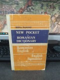 Irina Panovf, New Pocket Romanian Dictionary. Romanian English, English Romanian, editura Științifică, București 1992, 222