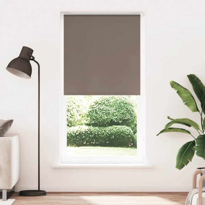 vidaXL Jaluzea cu role opace cafea 115x210 cm lățime țesătură 110,7 cm
