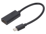 Adaptor DisplayPort la HDMI 0.15m Negru