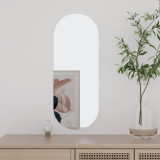 Oglinda de perete, 20x50 cm, oval, sticla GartenMobel Dekor, vidaXL