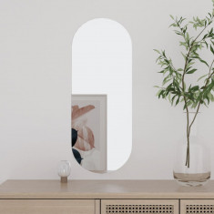 Oglinda de perete, 20x50 cm, oval, sticla GartenMobel Dekor
