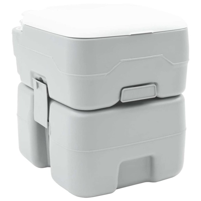 vidaXL Toaletă de camping Gri 41.5 x 36.5 x 42 cm