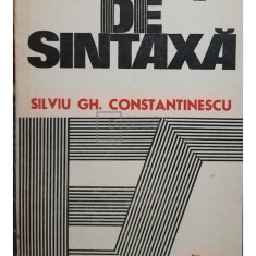 Silviu Gh. Constantinescu - Exerciții de sintaxă (editia 1977)