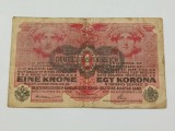 Austro-Ungaria 1916 - 1 korona, circulata