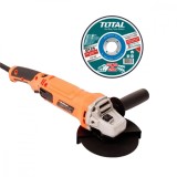 Polizor unghiular cu variator Wolfson - 1050W, 125mm cu disc debitat metale inclus