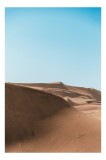 Tablou Canvas, "Dune nesf&acirc;rșite sub cer senin", Deșert, Nisip, Dune, Cer, Albastru, Arid, Peisaj, Infinit, Liniște, Cald, 26 x 39 cm, CMCLASS