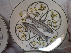 Set 4 Farfurii plate portelan Villeroy &amp;amp; Boch Oceanica. Colectie rara. foto