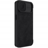 Husa pentru iPhone 13 / 14, Nillkin QIN Leather Case, Black