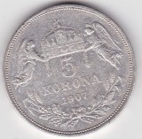 Austria Ungaria 5 COROANE KORONA 1907