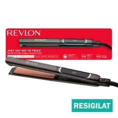 Placa de indreptat parul REVLON Salon Straight Copper Smooth Styler RVST2175E2, afisaj LCD, resigilata foto